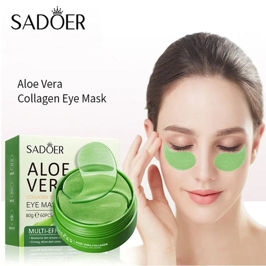 "30 Pairs Aloe Vera Collagen Eye Masks – Hydrating, Smoothing, and Repairing Skin Care"